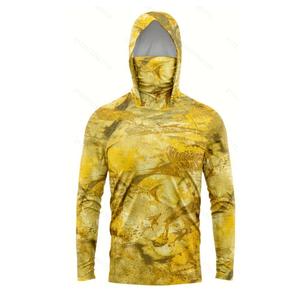 Vêtements de pêche personnalisés à séchage rapide anti-UV, t-shirts à manches longues pour hommes, polyester UPF50, protection solaire, chemises de pêche performantes - Product Image 6