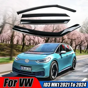 กันสาดกันฝนสำหรับหน้าต่างรถยนต์ ID3 MK1 ปี 2021 2022  แผ่นบังแดดประตูแบบมีแถบสะท้อนแสง  แผ่นกันลม  อุปกรณ์เสริม - Product Image 1