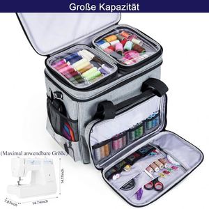 Free sample <b>Sewing</b> <b>Machine</b> Storage Bag: Carrying Dust <b>Cover</b> Tote Bag for Portable Home Organizing with good quality - Product Image 2