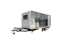 Cabine mobile Apple sur roues de 20 pieds, maisonnette mobile entièrement meublée, moderne et écologique, idéale pour les parcs de camping-car et les voyages routiers