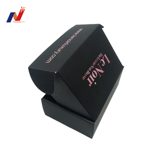 Venta al por mayor de cajas de <span class=keywords><strong>embalaje</strong></span> ecológico negro Rosa cosméticos Mailer para el envío de <span class=keywords><strong>embalaje</strong></span> caja de cartón corrugado <span class=keywords><strong>con</strong></span> logotipo - Product Image 4