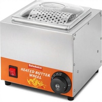 Rouleau chauffant en acier inoxydable pour beurre, fonction chauffante, compatible lave-vaisselle, idéal pour le petit-déjeuner, les pique-niques, les barbecues, le camping