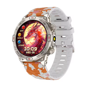 ساعة ذكية رياضية صحية أنيقة مع شاشة AMOLED للاتصال عبر البلوتوث وبوصلة متوافقة مع أندرويد وآيفون - Product Image 3