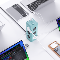 NOUVEAU Produit – Multiprise EU avec 4/8/12 prises, cordon d'alimentation de 2 m, certifiée RoHS CE KC, avec 2 ports USB-A et 2 ports USB-C
