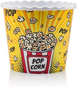 plastic packaging popcorn bucket/popcorn plastic bucket/food grade plastic popcorn bucket