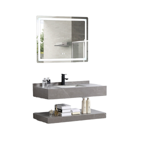 Tocador de baño de Hotel de Venta caliente con espejo de iluminación Gabinete colgado en la pared con <span class=keywords><strong>precio</strong></span> barato Tocador de baño de pizarra de <span class=keywords><strong>roca</strong></span> - Product Image 2