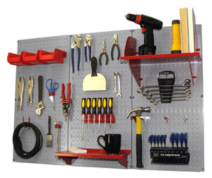 Panneaux perforés personnalisés en acier au carbone noir, robustes et écologiques, à trous carrés, pour organisation murale, rangement domestique/garage - Product Image 6