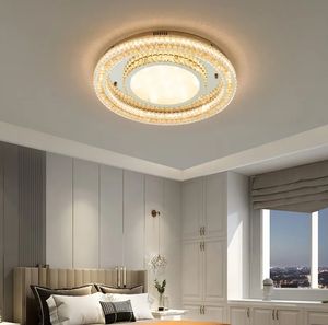 Haute qualité Smart Voice APP Control Luxe Cristal Plafonnier Moderne Maison Lumière Lampe LED Plafonnier - Product Image 5