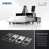 Machine de découpe laser à fibre métallique économique à prix super abordable 2000W 3000x1500mm refroidie par eau avec IA intégrée LF3015GC