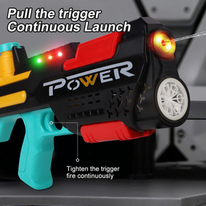 Nouvelle Tendance Pistolet à Eau et à Bulles Électrique Rechargeable 2-en-1 pour Enfants avec Éclairage Corporel de la Gueule du Pistolet, Lanceur de Bulles et Pistolet à Eau d'Extérieur - Product Image 2