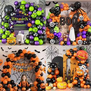 Set <span class=keywords><strong>de</strong></span> Decoración <span class=keywords><strong>de</strong></span> Globos <span class=keywords><strong>de</strong></span> Halloween, 12 Estilos, Kit <span class=keywords><strong>de</strong></span> Arco para Fiesta, Negro, Naranja, Morado, <span class=keywords><strong>Verde</strong></span>, Confeti, Guirnalda <span class=keywords><strong>de</strong></span> Látex, BOO, Calavera, Fantasma, <span class=keywords><strong>Bruja</strong></span> - Product Image 3