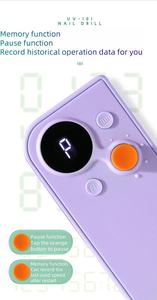 เครื่องทำเล็บมือเล็บเท้าไร้สายแบบมืออาชีพสุดหรูความเร็ว35000รอบต่อนาทีเครื่องมือไฟฟ้าเพรียวบางวัสดุพลาสติก - Product Image 6