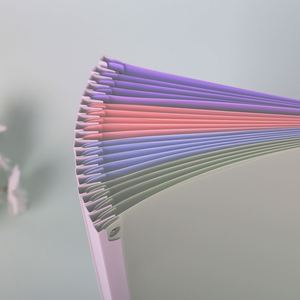 A3 Size <b>Binder</b> Box Rotating Pull Rod <b>Clip</b> Large Capacity Test Paper Storage Booklet A4 Mobile Plastic File Folders for School - Product Image 3