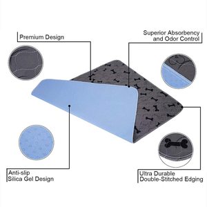Tapis de pipi lavable réutilisable <span class=keywords><strong>pour</strong></span> chien Contrôle des odeurs Chiot Formation <span class=keywords><strong>WC</strong></span> Wee Pads <span class=keywords><strong>pour</strong></span> chiens Comportement des animaux de compagnie et produit <span class=keywords><strong>d</strong></span>'entraînement - Product Image 2