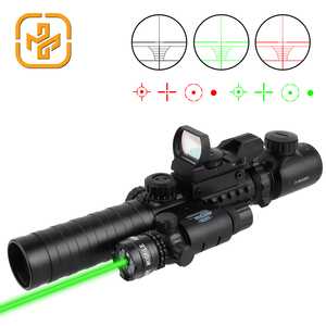 4-in-1 <strong>Scope</strong> 3-9x32 Combo Functional Rangefinder Tactical <strong>Scope</strong> Red Green Dot Reticles Sight Laser Sight - Product Image 2