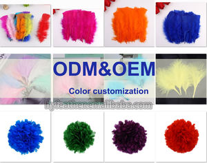 <span class=keywords><strong>Plumes</strong></span> de dinde marabou blanches/noires à motifs de sang, véritable plume décorative verte pour bricolage, matériel volant - Product Image 5