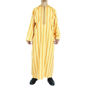 2024 Vente en Gros Kaftan Homme Musulman à Capuche, Divers Modèles de Qualité Thobe Abaya Jubah Hoodie <span class=keywords><strong>Caftan</strong></span> Robe pour Homme, Maxi Jilbab Africain - Product Image 3