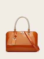 Sacs à main en cuir PU brillant pour femmes, sacs à bandoulière, sacs fourre-tout tendance, sacs de travail à poignée supérieure – Collection 2026 – Vente en gros pour designers