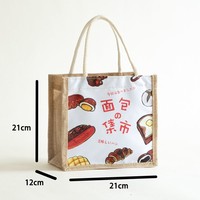 Sac fourre-tout en jute naturel réutilisable, très vendu, avec logo personnalisé imprimé
