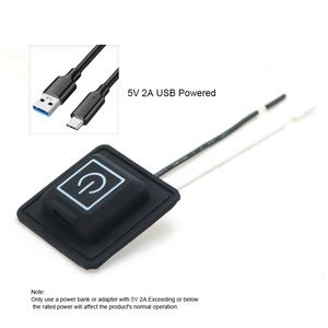 3,7-12V Druckknopf schalter mit Temperatur regelung und NTC-Sensor thermometer Typ C Micro 2 Pin zum Heizen von Produkten - Product Image 3