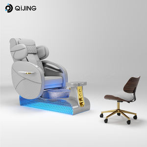 Weißer Luxus-Fußmassagesessel Simulationsmassagesofa 180 Grad Spa Maniküre Pediküre Stuhl - Product Image 6