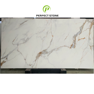 Hermosas Baldosas de Cerámica Blanca Nano Carrara Calacatta para Pisos y Cocinas de Hoteles, Apartamentos y Villas - Impermeables y Duraderas - Product Image 1