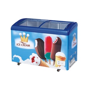 Congelador Comercial con Puerta de Vidrio Curvo de 286l, Modelo Dsh-286c - Product Image 1