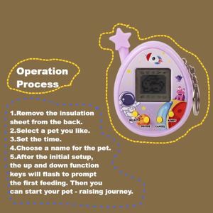 Juguete Retro de Mascota Virtual |   Mini Mascota Electrónica Portátil para Niños y Adultos |   Juegos Interactivos Divertidos y Diseño Adorable - Product Image 2