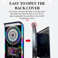 Máquina de Dardos de Pared YULONG con Objetivo de Panal Anti-Rotura, Número Digital Luminoso, Monedas Gratis, Modo Dual, Máquina de Dardos de Arcade para Interiores