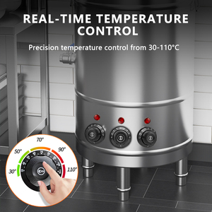 Marmite à soupe de restaurant Ruihong à prix compétitif, 100L/150L, cuiseur à nouilles vertical commercial, machine à vapeur d'eau, moteur 220V - Product Image 5