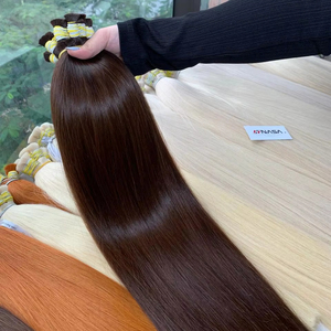 Extensiones de Cabello Humano Vietnamita Virgen Crudo de Lujo, 100g, 30 Pulgadas, Onda Natural, Color Marrón, Puntas Doblemente Tramadas, Sedosas - Product Image 1