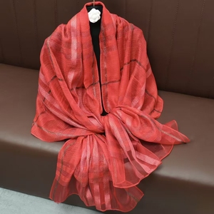 2026 Venta Directa de Fábrica: Chales de Seda de Alta Calidad para Mujer, Bufandas y Chales Tradicionales Grand <span class=keywords><strong>Plaza</strong></span> al por Mayor - Product Image 5