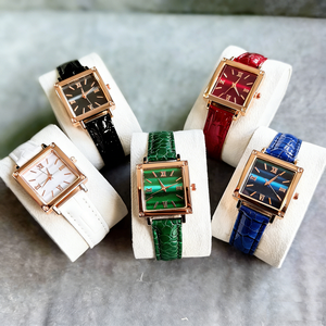 2025 5 pièces/ensemble <span class=keywords><strong>Montre</strong></span> carrée vintage à quartz pour femme et ensemble de bijoux en strass, Cadeau, Produits chrétiens - Product Image 6