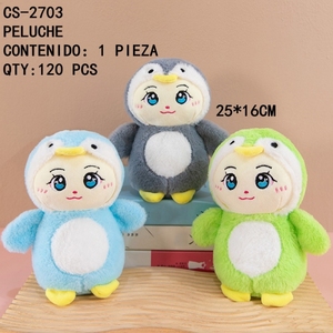 Peluche pinguino peluche 25x16cm giocattoli classici ecofriend creativo elegante elegante - Product Image 1