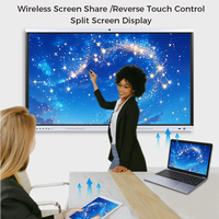 Tableau blanc intelligent 4K UHD 55/65 pouces avec système Android/Linux, 40 points tactiles, pour l'éducation/salle de classe, en stock