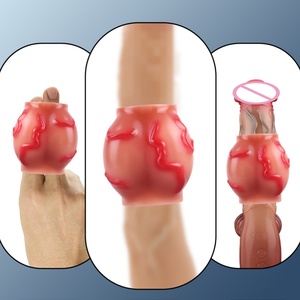 Artificial Dog Penis Knot <b>Ring</b> with Two Size Silicone Thick Penis <b>Ring</b> <b>for</b> <b>Men</b> - Product Image 1