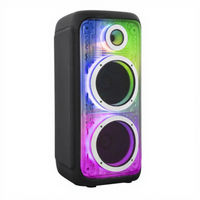 Haut-parleur de fête CSN-1013 avec panneau en acrylique transparent style Mecha et éclairage de circuit imprimé RGB, OEM ODM