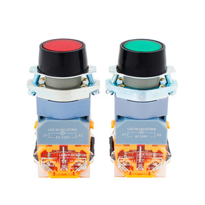La39-11d Illuminated Self Reset Start <b>Button</b> <b>Switch</b> 1no Screw Terminal Ip40 Plastic Round <b>Push</b> <b>Button</b> Type - Product Image 3