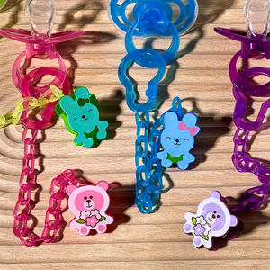 Attache-<span class=keywords><strong>sucette</strong></span> pour bébé de qualité alimentaire en gros, vente chaude, distributeur portable de sucettes pour bébé, <span class=keywords><strong>sucette</strong></span> personnalisée en PP, attache-<span class=keywords><strong>sucette</strong></span> pour enfants - Product Image 4