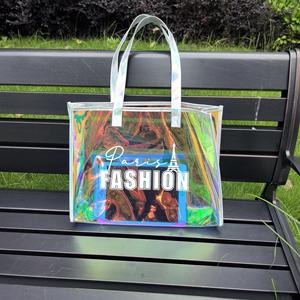 High Quality Women Laser Shoulder <b>Handbag</b> PVC Holographic Ladies Waterproof PVC Tote <b>Bags</b> <b>Travel</b> Beach <b>Bag</b> - Product Image 6