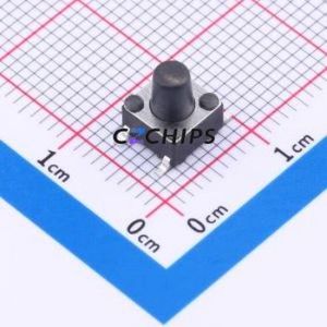 TS-1095S-A8B2-C2D2 Tactile Switch SMD,6x6mm Switch Single Pole Single Throw Round Button 1.8N Vertical Mount - Product Image 1