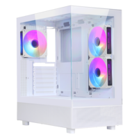 SAMA boîtier en verre trempé ordinateur qualité fiable boîtier PC ordinateur de bureau Multi ventilateur de refroidissement Support boîtier d'ordinateur de jeu