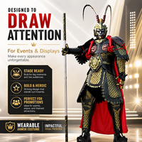 Costume de cosplay Roi Singe pour adulte, tenue d'armure Sun Wukong, tenue intégrale pour spectacle de scène, fête, spectacle, légende mythique chinoise