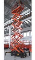 Plateforme élévatrice à ciseaux semi-propulsée EVERLIFT SJY0.5-6, mini, 300 kg, hauteur électrique 6 m-12 m, pour entrepôt