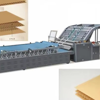 Machine semi-automatique de laminage de carton ondulé