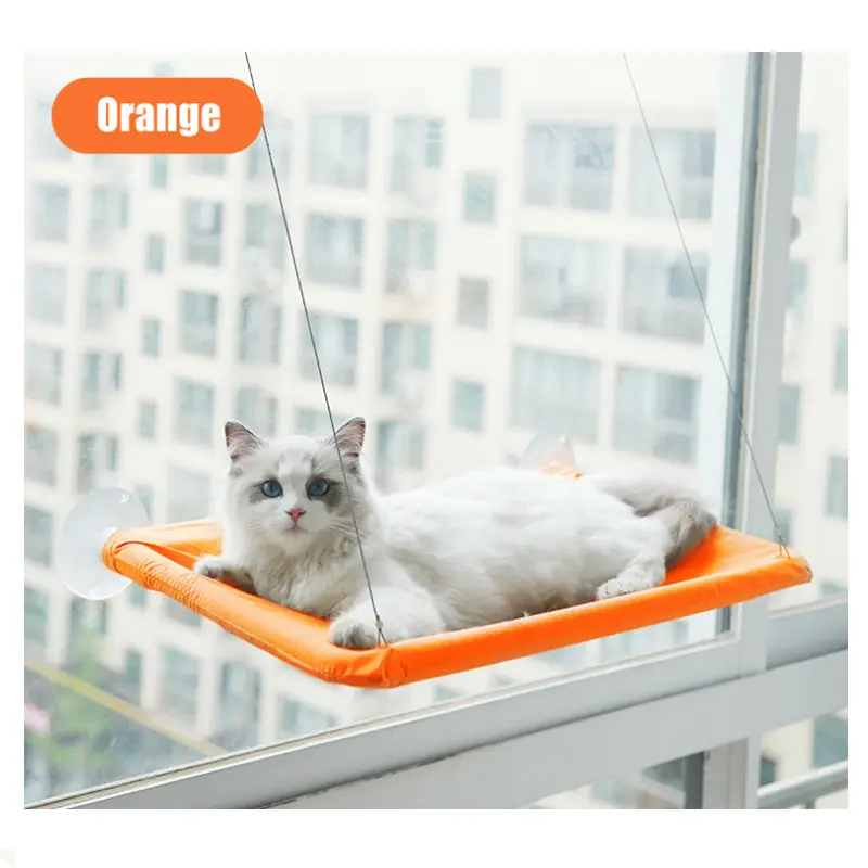 Hamac pour animaux domestiques, fenêtre suspendue, lavable, refroidissement, respirant, à aspiration surélevée, lit pour chat, livraison directe