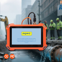 Détecteur de fuites d'eau profondes PQWT PQ128E 8m, localisateur de fuites de gaz pour canalisations intérieures et extérieures avec détection acoustique multi-capteurs