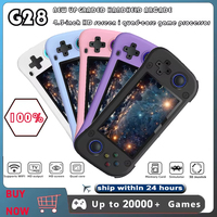 Console de jeu vidéo portable G28 avec écran HD de 4.3 pouces intégré 20000 + jeux de style rétro classique Cadeau parfait pour les enfants