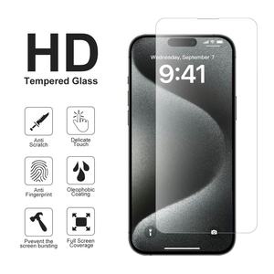 Protecteur d'écran de téléphone portable transparent HD incassable <span class=keywords><strong>Compatible</strong></span> pour <span class=keywords><strong>Iphone</strong></span> 14 15 13 16 17 Pro Max <span class=keywords><strong>XR</strong></span> 9H 6D 2.5D <span class=keywords><strong>verre</strong></span> <span class=keywords><strong>trempé</strong></span> - Product Image 2