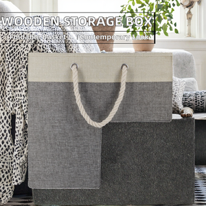 Modern Rectangle Eco-Friendly <b>Foldable</b> Storage <b>Baskets</b> with Fabric Carpeted Style Stair Organizing Solution - Product Image 2